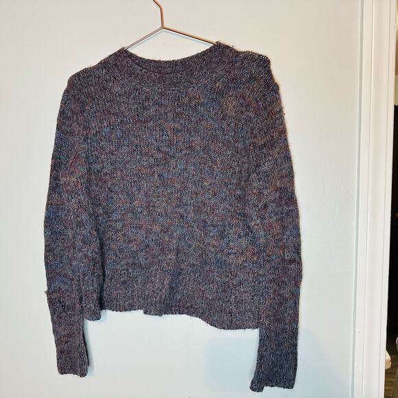 VINCE Women's Marl Alpaca-Blend Long Sleeve Crewneck Sweater Size Medium - Picture 1 of 6